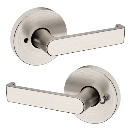 Baldwin Baldwin Preconfigured 5105 Lever with 5146 Rose Privacy Lock with 2-3/8in Backset and Full Lip 5105056PRIV