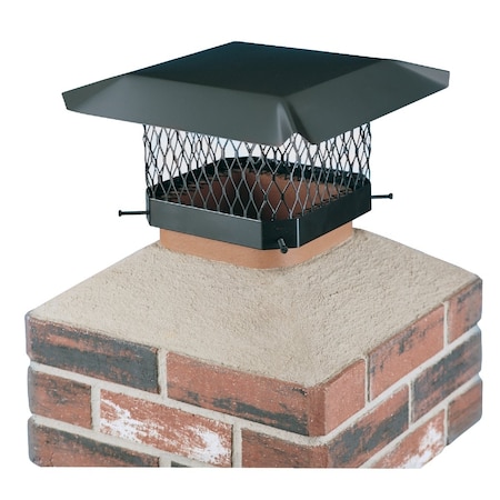Shelter 9'' x 9'' Black Galvanized Steel Chimney Cap SC99