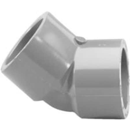 Charlotte Pipe And Foundry PVC 083091800HA ELBOW W 45D SCH80 PVC 1-1/2IN PVC 08309  1800HA