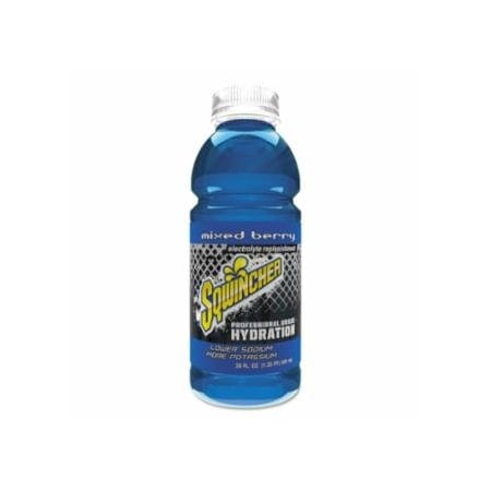 Sqwincher Ready-To-Drink, 20 oz, Wide-Mouth Bottle, Mixed Berry, 24PK 690-159030530