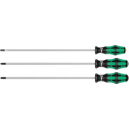 Wera 335/350/355/3 Screwdriver set Kraftform Plus 300 mm-long blades, 3 pieces 5347735002