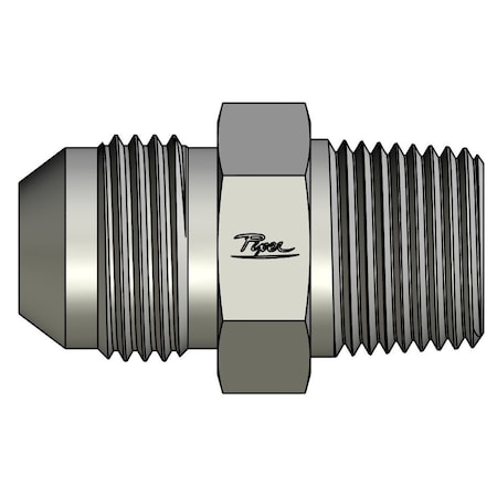 Piper 1/2in. Male JIC X 3/8in. Male Pipe, Straight 0100-08-06