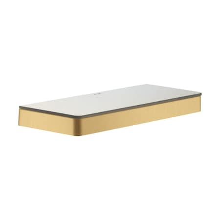 Axor Universal SoftSquare Shelf 12" in Brushed Gold Optic 42838250