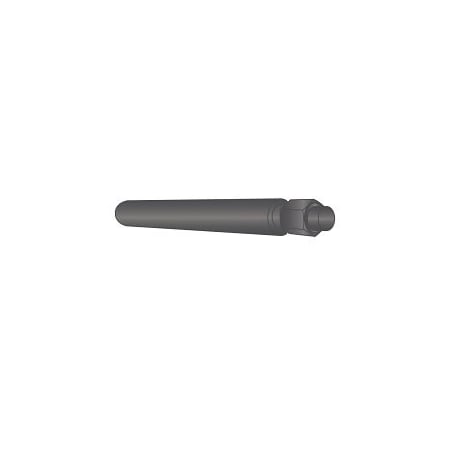 Huyett Ext Threaded Taper Pin w/Hex Nut x , #2 x 0.192 in Dia x 0.190 in Small End Dia x 2.25 in L TPTN-02-2250