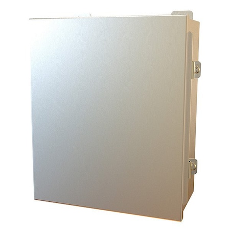 Hammond Clamps Electrical Enclosure, 12 in H, 5 in D, 10 in W, 12, 13, 3R, 4, 4X, Stainless Steel 1414N4PHSSK