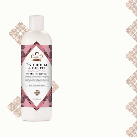 Nubian Heritage Toning Plus Uplifting Patchouli and Buriti Body Lotion, 13 Fluid Ounce, 12PK 68682101