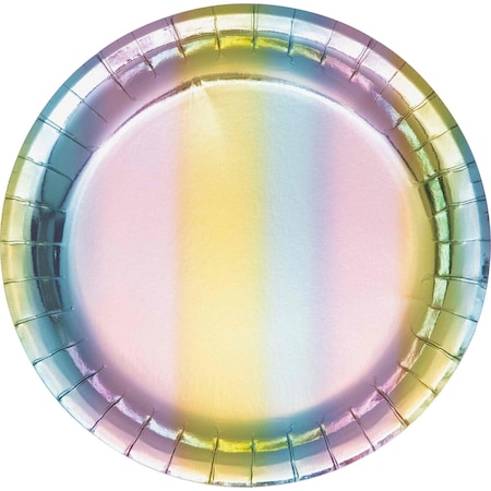 Creative Converting Iridescent Party Paper Plates, 9", 96PK 336692