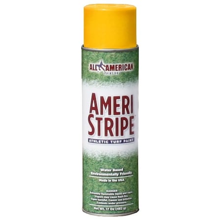 All American Paint Athletic Yellow Athletic Aerosol Field Paint, 12PK 1060