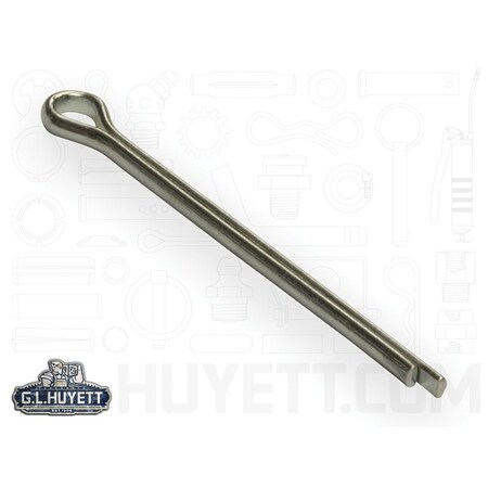 Huyett Cotter Pin, Zinc Plated Carbon Steel, 0.094 in Dia x 1.500 in Effective Length CP-093-1500