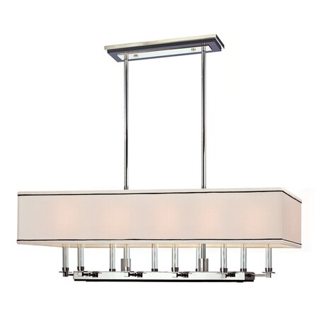 Hudson Valley Lighting Collins 10 Light Linear 38 In. Polished Nickel 2938-PN