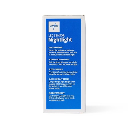Medline White LED Night Light, 2PK MDSNIGHTLT