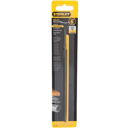 Stanley 6 in. L X 1 in. W Single Cut Slim Taper File 1 pc 22-306