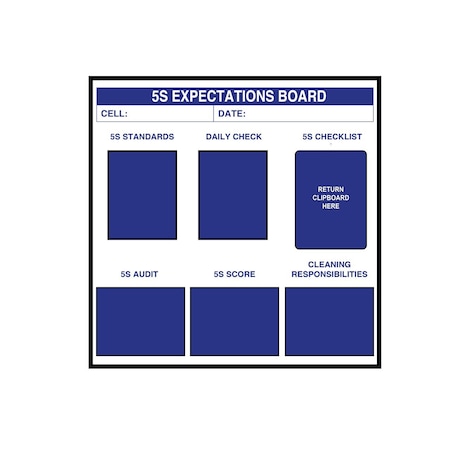 5S Supplies Dry Erase Board, Exp 3636, Stand 5SEXPBRD-3636-DRYERASE-STAND