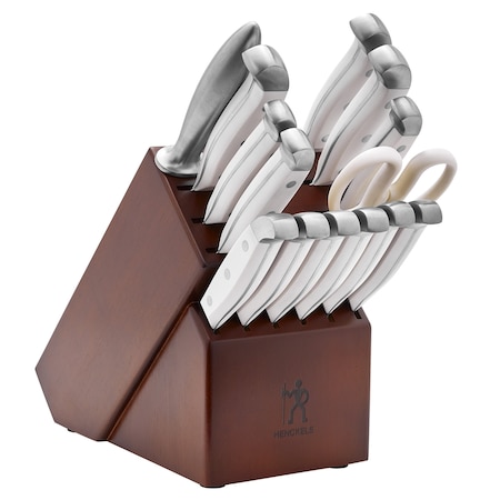 Henckels Statement 15-pc Knife Block Setand, White Handles 1013785