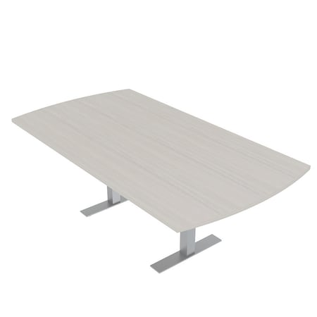 Skutchi Designs 7ft Arc Rectangle Conference Table With Power | Harmony Series | 6 Person Meeting Room Table HAR-AREC-48X84-T-K458-NA