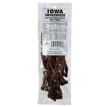 Iowa Smokehouse JERKEY BEEF CRKD BLK PEPR 5OZ IS-5JP