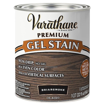 Varathane Premium Gel Stain, Briarsmoke, Liquid, 1 qt 358173