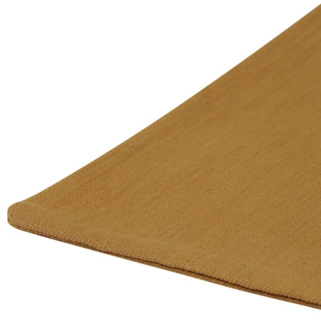 Homeroots 20" X 20" Yellow Striped Cotton Zippered Pillow 535241