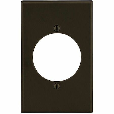 Hubbell Wiring Device-Kellems Wallplate, 1-Gang, 2.15" Opening, Brown P724
