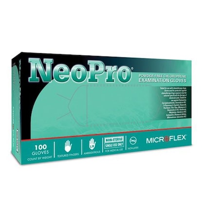 Ansell Healthcare Products NeoPro Chloroprene Green Gloves, Extra-Small, 100 per Box, 10 Boxes per Case, 10PK 036851-XSCS