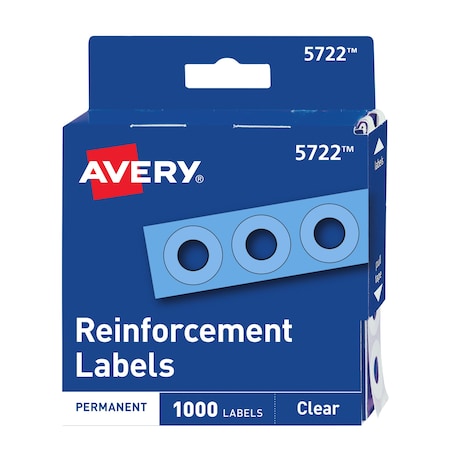 Avery Reinforcements, Clear, PK1000 5722
