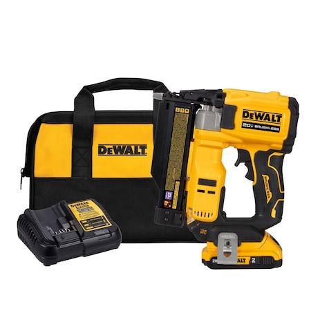 Dewalt Nail Gun Kit, 23 ga, 20 V DC DCN623D1