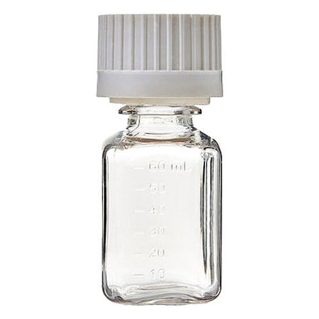 Zoro Select Media Bottle, PETG, 80 mm H, PK40 137-1114-FLS