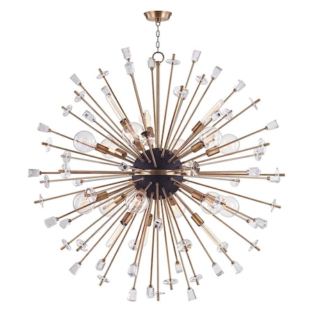 Hudson Valley Lighting Liberty 18 Light Chandelier 60 In. Aged Brass 5060-AGB
