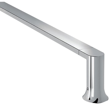 Moen Towel Bar, 24 in L Rod, Zinc, Polished Chrome, Screw, Wall BH3624CH