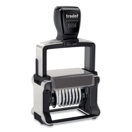 Classroom Creations Eight Digits Professional Self-Inking Numberer Stamp, Black CL3752526