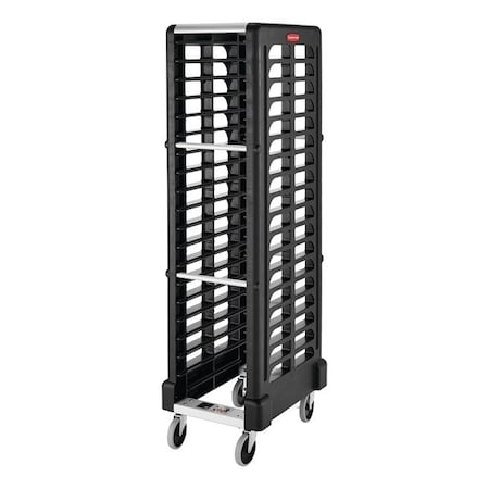 Rubbermaid Commercial End-Load Rack, 18 5/8x23 3/4x67 7/8, Blk FG331700BLA