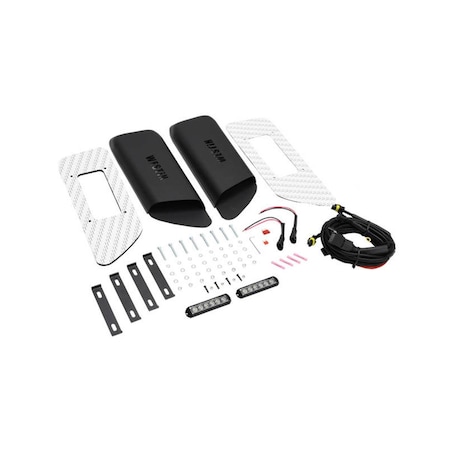 Perfectpitch LED Hood Scoops for 2018 Jeep Wrangler JL - Set of 2 PE3615703