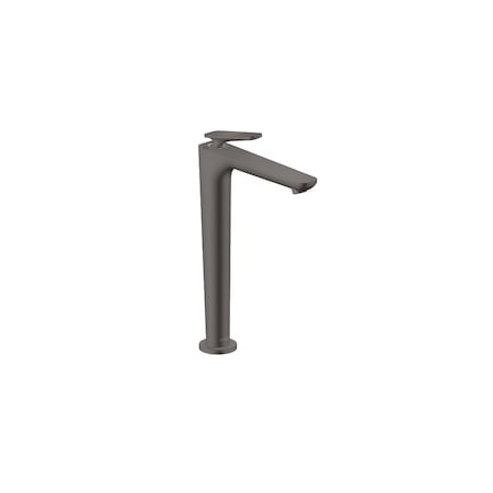 Axor Single-Hole Faucet 250 CoolStart w/ Pop-Up Drain-CubiCut, 1.2 GPM in Brushed Black Chrome 49051341