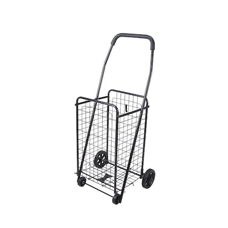 Simple Spaces Simple Spaces TPG-G80033L Shopping Cart, 88 lb Weight Capacity, 19 in OAL, 14 in OAW, Black Shelf TPG-G80033L