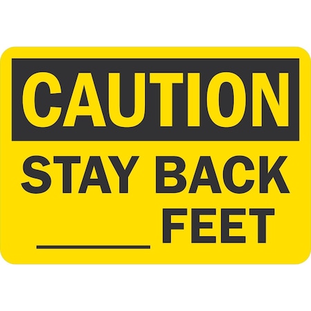 Lyle Stay Back Feet (Write-On), 10x7, Non-Reflective, Yellow G-1618-NA_10x7