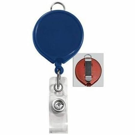Brady BADGE REEL, NO STCKR, W/CLR STRAP, BLUE 30MM BILLBOARD BDG REEL,  2124-3032