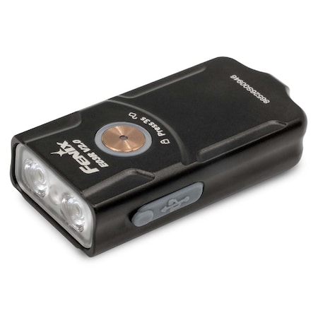 Fenix Lighting Fenix E03R V2.0 Compact Keychain Flashlight, Lithium Ion, White/Red LED, 500lm, Black E03R V2 Black