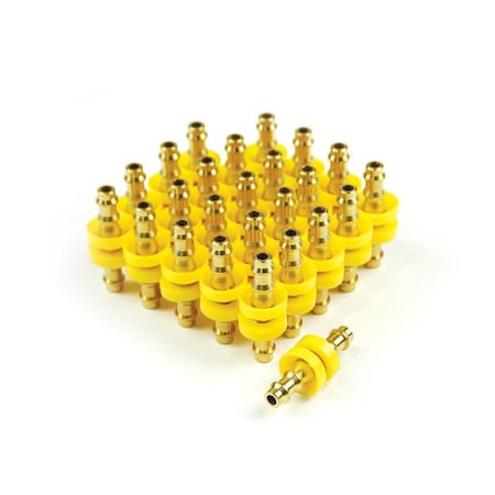 Distraccion 0.25 in. x 0.25 in. Push on Barbed Hose Splicer Hose Fitting - 25 Piece DI1859386