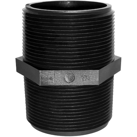 Green Leaf Schedule 80 2 in. MPT each X 2 in. D MPT Polypropylene Nipple M2000P