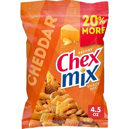 General Mills Chex Mix Cheddar Snack Mix 4.5 oz Bagged 786305