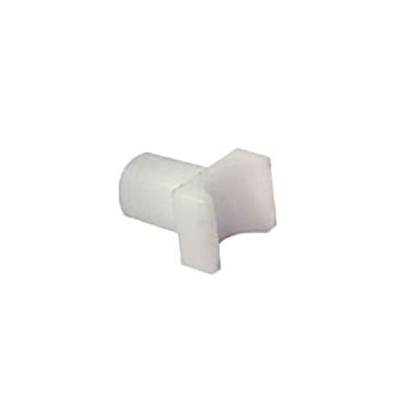 Invacare Hme Seat Rail Guide For Fixed Arm, White Plastic, 1 3/8"L, PK10 107961