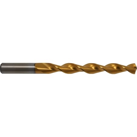 Cleveland 118 Degree Parabolic Jobber Length Drill Cleveland 2065-TN TiN HSS RHS/RHC No 22 C03742