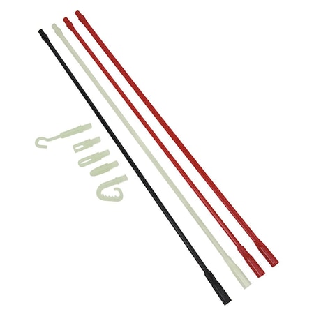 Klein Tools Polymer Fish Rod Set Glow-in-The-Dark SRS56038