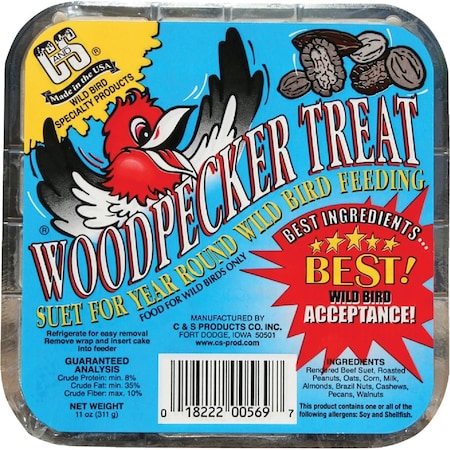 C&S 11 Oz. Woodpecker Treat Suet 100214335