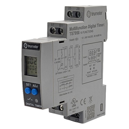 Trumeter Time Delay Relay, 24V AC/DC TS7958