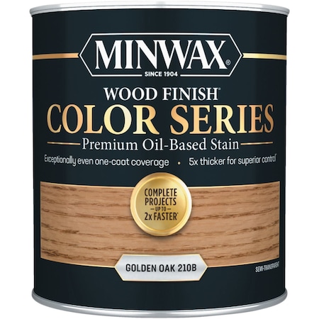 Minwax Wood Finish Color Series Oil-Based Stain Golden Oak 1 Qt. 800001000