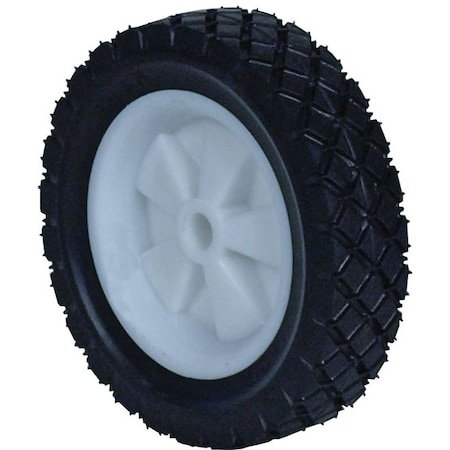 Martin Wheel Lawn Mower Wheel, Semi-Pneumatic, Universal, Plastic/Rubber 615P-OF