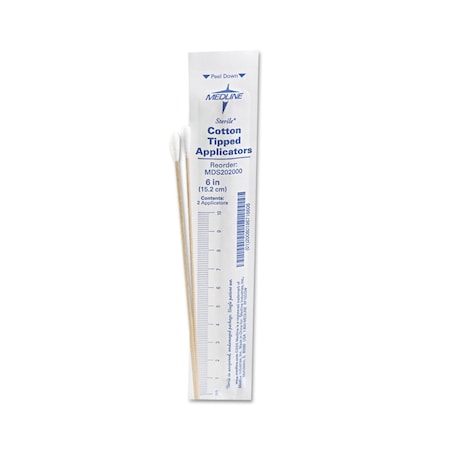 Medline Cotton-Tipped Applicators, 6in, 100PK MDS202000