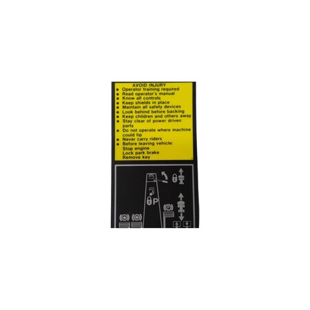John Deere LABEL, JOHN DEERE OEM M91495 M91495