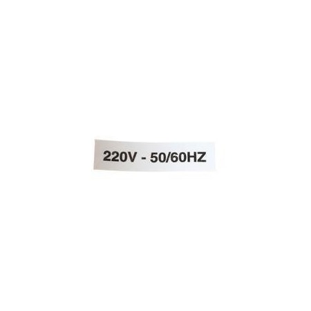 Jlg REPLACEMENT NAMEPLATE 220V-50/60HZ 3252507